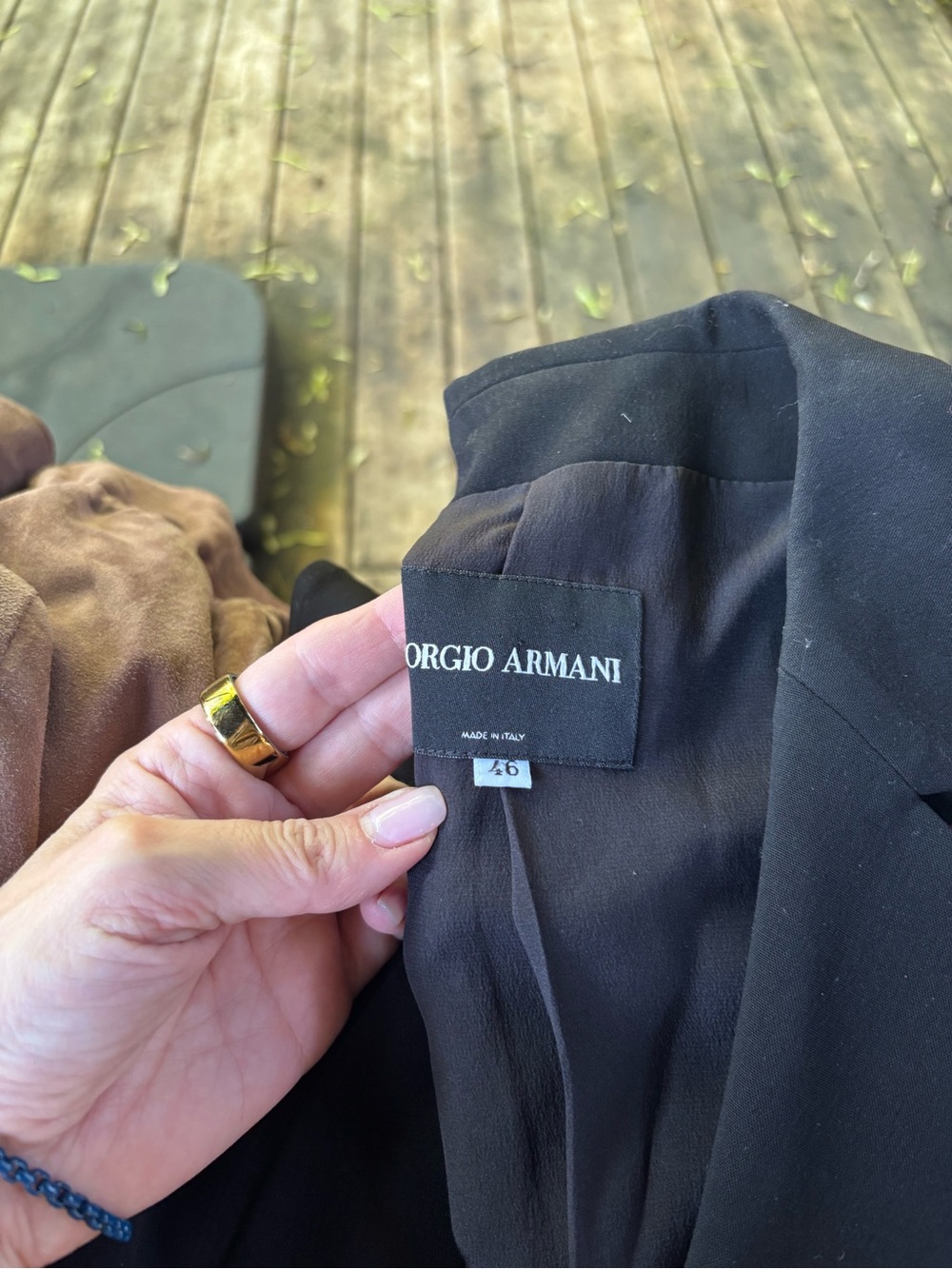 Giorgio Armani women’s black pant suit set